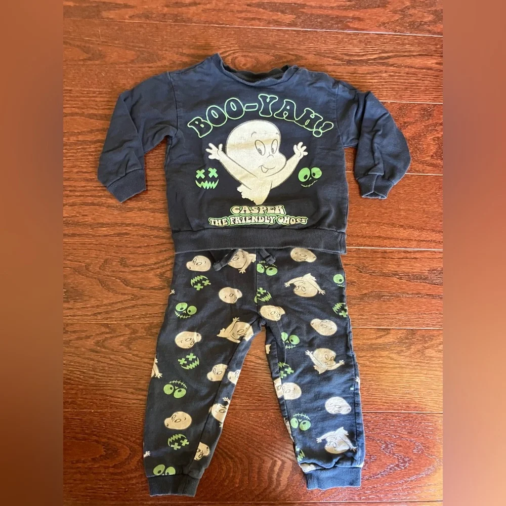 Casper The Friendly Ghost Boo-Yah Pajama Set 2T